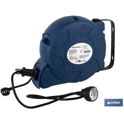 Cofan Enrollacables Automático Soporte Pared T/t-16m (14+2) , Enrollacable Automático Con 1 Base 2 P+t, 16 A 250 V. 16 M (14+2) De Cable H05vv-f 3g1,5 Mm². Máx. Extendido/enrollad Cofan Enrollacables Automático Soporte Pared T/t-16m (14+2) , Enrollacable Automático Con 1 Base 2 P+t, 16 A 250 V. 16 M (14+2) De Cable H05vv-f 3g1,5 Mm². Máx. Extendido/enrollad