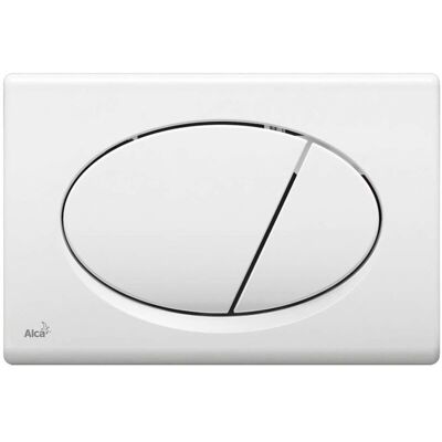 Alcaplast - Alca Pulsador De Doble Botón, Blanco (m70) Alcaplast - Alca Pulsador De Doble Botón, Blanco (m70)