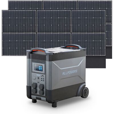Allpowers Estación De Energía Portátil R4000 Con 2 X 600w Paneles Solares, Batería Lfp De 3456wh, 4 Tomas Ca 4000w (6000w Pico), Carga Rápida De 1.2h, Generador Solar Para Acampar, Cortes, Ups Backup Allpowers Estación De Energía Portátil R4000 Con 2 X 600w Paneles Solares, Batería Lfp De 3456wh, 4 Tomas Ca 4000w (6000w Pico), Carga Rápida De 1.2h, Generador Solar Para Acampar, Cortes, Ups Backup