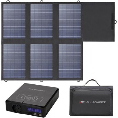 Allpowers S200 Generador Solar Con 60w Panel Solar, Batería De 154wh, Salida Ca 200w, Carga Rápida 1.5h, Estacion De Energia Portatil Para Acampar Teléfonos Móviles Computadoras, Camping, Viajes Allpowers S200 Generador Solar Con 60w Panel Solar, Batería De 154wh, Salida Ca 200w, Carga Rápida 1.5h, Estacion De Energia Portatil Para Acampar Teléfonos Móviles Computadoras, Camping, Viajes
