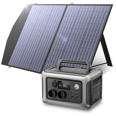 Allpowers - Generador Solar R600, 299wh Lifepo4, 2 Pilas De 600 W (punta De 1200 W), Salida Ca, Estación De Alimentación Portátil Con Panel Solar De 100 W, Fuente De Alimentación Móvil Allpowers - Generador Solar R600, 299wh Lifepo4, 2 Pilas De 600 W (punta De 1200 W), Salida Ca, Estación De Alimentación Portátil Con Panel Solar De 100 W, Fuente De Alimentación Móvil