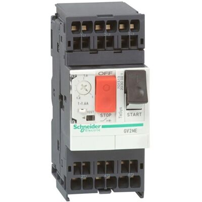 Schneider Electric TeSys GV2ME - Interruptor de motor 3P - 0,63-1A Schneider Electric TeSys GV2ME - Interruptor de motor 3P - 0,63-1A