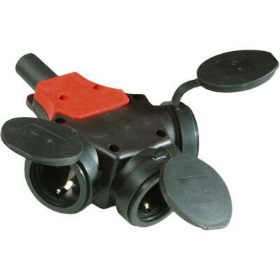 Enchufe múltiple Solera 5586OB con tapa - Uso industrial Enchufe múltiple Solera 5586OB con tapa - Uso industrial
