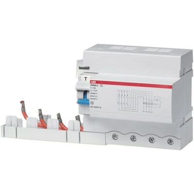 ABB DDA804 Disyuntor diferencial - 4P 100A 30mA - Tipo AC ABB DDA804 Disyuntor diferencial - 4P 100A 30mA - Tipo AC
