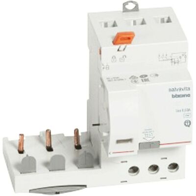 Bticino G44AS63 - Interruptor diferencial 4P - Seguridad Humana Bticino G44AS63 - Interruptor diferencial 4P - Seguridad Humana