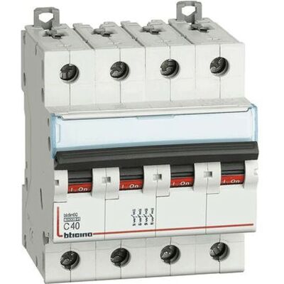 De Circuito Interruptor De 4 Polos 40a 6 Ka Curva C Fn84c40 - Bticino De Circuito Interruptor De 4 Polos 40a 6 Ka Curva C Fn84c40 - Bticino