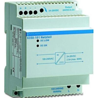 Fuente de alimentación Busch-Jaeger 6358-101 - KNX, 24V, 2500mA Fuente de alimentación Busch-Jaeger 6358-101 - KNX, 24V, 2500mA
