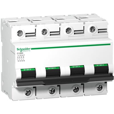 Schneider A9N18524 - Interruptor automático 4P 100A Curva D Schneider A9N18524 - Interruptor automático 4P 100A Curva D