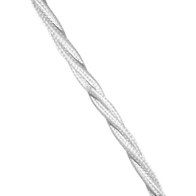 EDM Cable Paralelo Textil Trenzado 3x1,5mm Blanco Euro/mts EDM Cable Paralelo Textil Trenzado 3x1,5mm Blanco Euro/mts