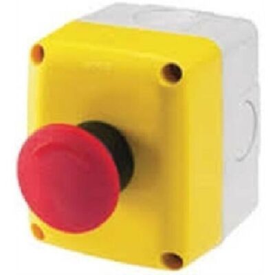 GEWISS Contenedor 1 Lugar Con Botón De Emergencia Gw27202 GEWISS Contenedor 1 Lugar Con Botón De Emergencia Gw27202