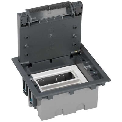 Caja Suelo 90mm 2 Módulos Gris Simon 52050102-035 Caja Suelo 90mm 2 Módulos Gris Simon 52050102-035