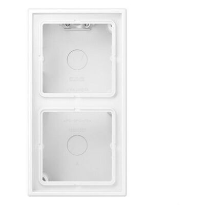 Jung Caja de Superficie LS582AWWM - Doble, Blanco, Diseño Moderno Jung Caja de Superficie LS582AWWM - Doble, Blanco, Diseño Moderno