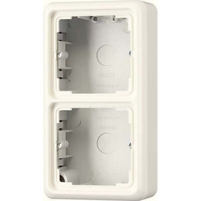 Caja Superficie Doble Bl. Marfil Jung Cd582aw Caja Superficie Doble Bl. Marfil Jung Cd582aw