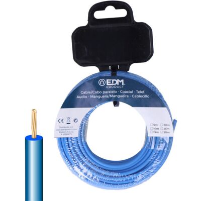 EDM Carrete Cablecillo H07z1-k 6,00 Mm² Azul, 20 M EDM Carrete Cablecillo H07z1-k 6,00 Mm² Azul, 20 M