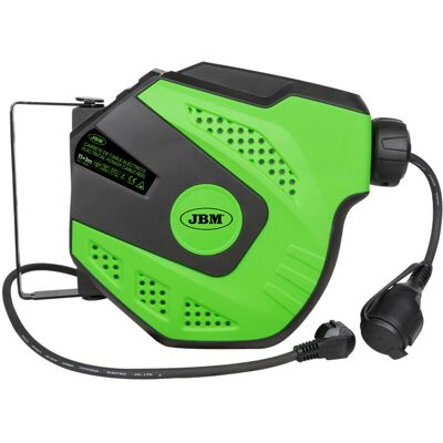 Jbm - Carrete De Cable Eléctrico - 12m - Verde 53584 Jbm - Carrete De Cable Eléctrico - 12m - Verde 53584