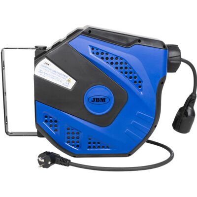 Carrete De Cable Eléctrico 21m - Azul Jbm 53585 Carrete De Cable Eléctrico 21m - Azul Jbm 53585