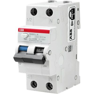 ABB Interruptor diferencial residual - 16A, Tipo A, 30mA ABB Interruptor diferencial residual - 16A, Tipo A, 30mA