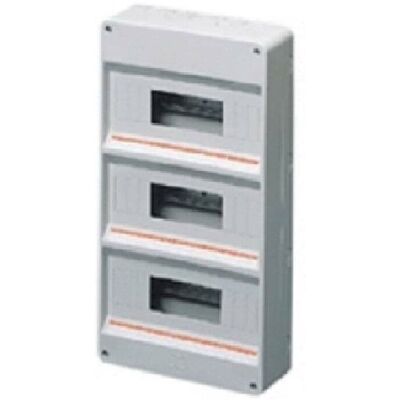 Centralita De Exterior Gewiss 36 (12x3) Módulos + 3 Ip40 Gw40032 Centralita De Exterior Gewiss 36 (12x3) Módulos + 3 Ip40 Gw40032