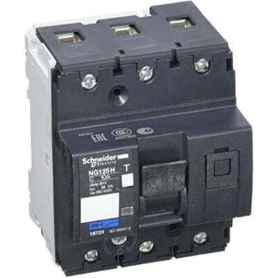 Interruptor automático NG125H 3 polos - 10A Interruptor automático NG125H 3 polos - 10A