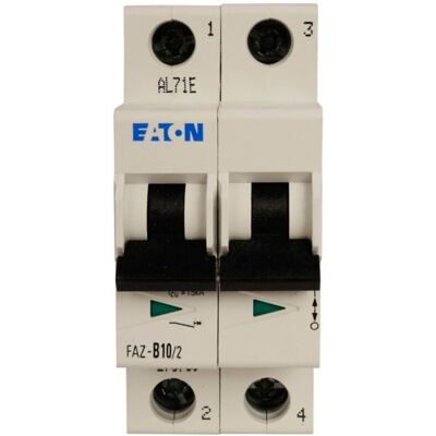 Interruptor Eaton 2P 2A Tipo C Montaje en Carril DIN Interruptor Eaton 2P 2A Tipo C Montaje en Carril DIN
