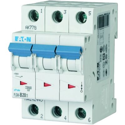 Eaton Moeller 3P 20A Disyuntor Tipo C Montaje en DIN Eaton Moeller 3P 20A Disyuntor Tipo C Montaje en DIN