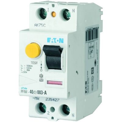 Interruptor diferencial Eaton - 2P 25A - Tipo G Interruptor diferencial Eaton - 2P 25A - Tipo G