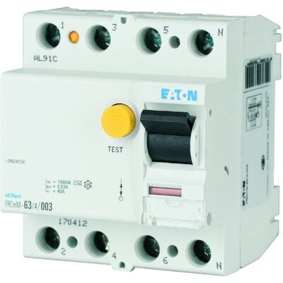 Eaton Y7-170333 Interruptor diferencial - 4 polos 40A 0,003A Eaton Y7-170333 Interruptor diferencial - 4 polos 40A 0,003A