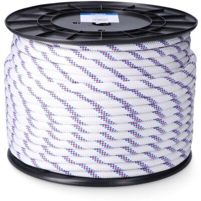 Edm - Cuerda Driza Trenzado Poliéster Blanco Distintivo, Calibre 16 Mm X 100 M Edm - Cuerda Driza Trenzado Poliéster Blanco Distintivo, Calibre 16 Mm X 100 M