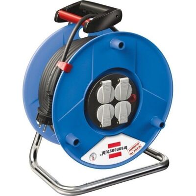 Brennenstuhl - Garant Enrollador De Cable 25 M H05vv-f 3 X 1,5 Mm² 240 Mm 4 Tomas De Brennenstuhl - Garant Enrollador De Cable 25 M H05vv-f 3 X 1,5 Mm² 240 Mm 4 Tomas De