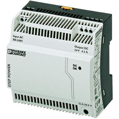 Phoenix Contact Fuente De Alimentación Carril Din 4.2a, 22.5v Dc A 29.5v Dc Phoenix Contact Fuente De Alimentación Carril Din 4.2a, 22.5v Dc A 29.5v Dc