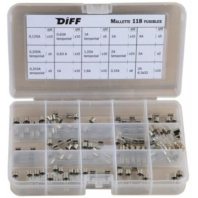DIFF Fusibile E Portafusibile Valigetta 118 Fusibili DIFF Fusibile E Portafusibile Valigetta 118 Fusibili