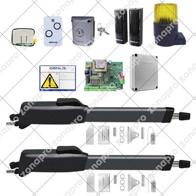 Genius - Kit Automatización Puerta Batiente Faac Mistral Monson 51700931 868 230v Genius - Kit Automatización Puerta Batiente Faac Mistral Monson 51700931 868 230v