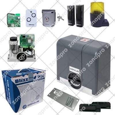 Kit Automatización Puerta Corredera Faac Genius Blizzard 104001 868 500kg 230v Kit Automatización Puerta Corredera Faac Genius Blizzard 104001 868 500kg 230v