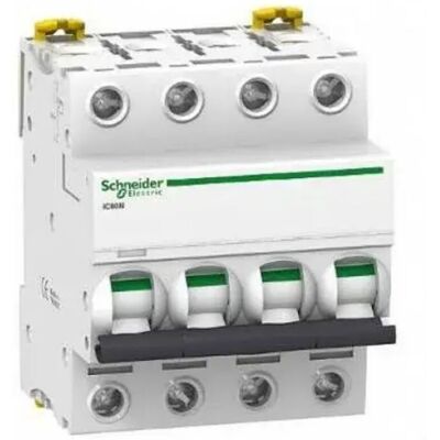 Schneider Electric A9F75406 - Interruptor automático 4P 6A Curva D Schneider Electric A9F75406 - Interruptor automático 4P 6A Curva D