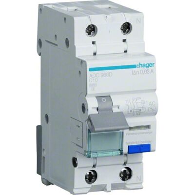 Hager Ad960b Interruptor Diferencial 1p+n 30 Ma Neutro Hager Ad960b Interruptor Diferencial 1p+n 30 Ma Neutro