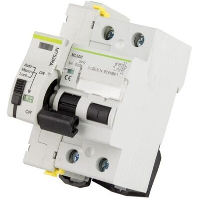 LEDKIA Interruptor Diferencial Industrial Rearmable Compacto 2p 30ma 40-36a 10ka Clase A Matis 40 A LEDKIA Interruptor Diferencial Industrial Rearmable Compacto 2p 30ma 40-36a 10ka Clase A Matis 40 A