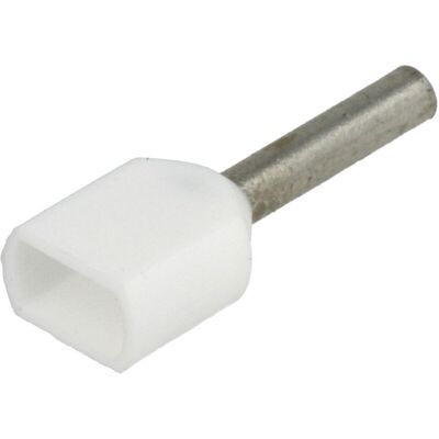 Manga de extremo de cable doble Klauke 8698 - 2x0.5mm, Blanco Manga de extremo de cable doble Klauke 8698 - 2x0.5mm, Blanco