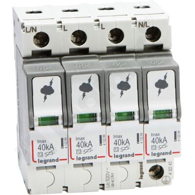 LEGRAND Pararrayos T2 40 Ka 4p LEGRAND Pararrayos T2 40 Ka 4p