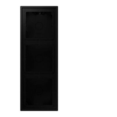 Jung Tapa De Superficie 3 Vías, Ls Cube, Duroplast Lacado, Negro Grafito Mate, Montaje Vertical Y Horizontal Ls 583 A Swm Jung Tapa De Superficie 3 Vías, Ls Cube, Duroplast Lacado, Negro Grafito Mate, Montaje Vertical Y Horizontal Ls 583 A Swm