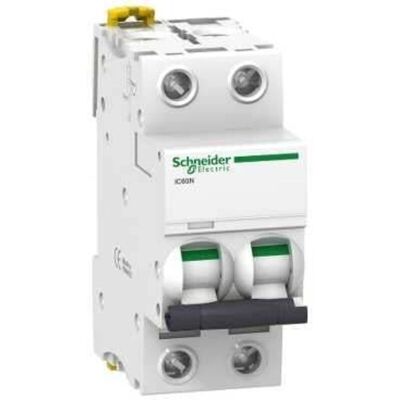Schneider Electric - Ic60n - Miniature Circuit Breaker - 2p - 4a - B Curve - A9f73204 Schneider Electric - Ic60n - Miniature Circuit Breaker - 2p - 4a - B Curve - A9f73204