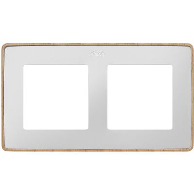 Simon - Marco 2 Elementos Blanco Base Madera 82 Detail 8201620-270 Simon - Marco 2 Elementos Blanco Base Madera 82 Detail 8201620-270