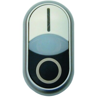 Eaton Pulsador doble con iluminación - IP66, Negro/Blanco, 22.5mm Eaton Pulsador doble con iluminación - IP66, Negro/Blanco, 22.5mm