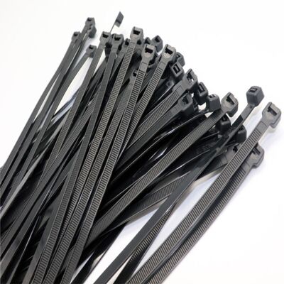 GOTRAYS Paquete De 2 Bridas Para Cables De 300 Mm X 4,8 Mm, Con Collar Y Clip, Bridas Negras, Bridas De Plástico Premium GOTRAYS Paquete De 2 Bridas Para Cables De 300 Mm X 4,8 Mm, Con Collar Y Clip, Bridas Negras, Bridas De Plástico Premium