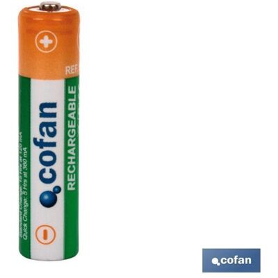 Pila Recargable R3 Aaa 900 Mah (4 U. - Cofan Pila Recargable R3 Aaa 900 Mah (4 U. - Cofan