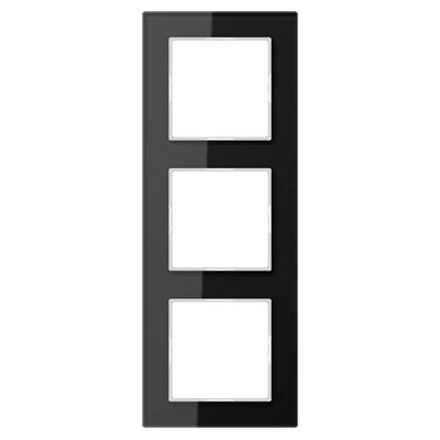 Jung Marco De Cristal 3 Vías, A Creation, Negro, Montaje Vertical Y Horizontal Ac 583 Gl Sw Jung Marco De Cristal 3 Vías, A Creation, Negro, Montaje Vertical Y Horizontal Ac 583 Gl Sw