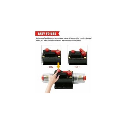 OEM Disyuntor De Fusibles Para Automóvil, Disyuntor De Protección Para Automóvil De 12 V A 24 V Cc, Interruptor De Reinicio Manual, Fusible De Audio Para Automóvil, Bloque De Fusibles En Línea (60 A) - Cr OEM Disyuntor De Fusibles Para Automóvil, Disyuntor De Protección Para Automóvil De 12 V A 24 V Cc, Interruptor De Reinicio Manual, Fusible De Audio Para Automóvil, Bloque De Fusibles En Línea (60 A) - Cr