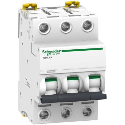 Schneider Electric - Acti9, Ic60l Disjoncteur À Déclenchement Instantané Courbe Ma 3p 16a - A9f90316 Schneider Electric - Acti9, Ic60l Disjoncteur À Déclenchement Instantané Courbe Ma 3p 16a - A9f90316