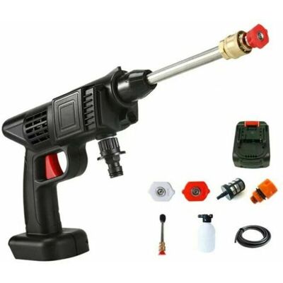 YMYNY Hidrolavadora Portátil Inalámbrica De Alta Presión - Presión De 50 Psi - Batería Recargable De 24 V 1500 Mah - Ideal Para Lavar Autos YMYNY Hidrolavadora Portátil Inalámbrica De Alta Presión - Presión De 50 Psi - Batería Recargable De 24 V 1500 Mah - Ideal Para Lavar Autos