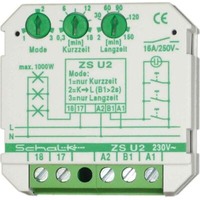 Schalk ZS U2 - Interruptor de impulso electrónico compacto - Control de luz Schalk ZS U2 - Interruptor de impulso electrónico compacto - Control de luz