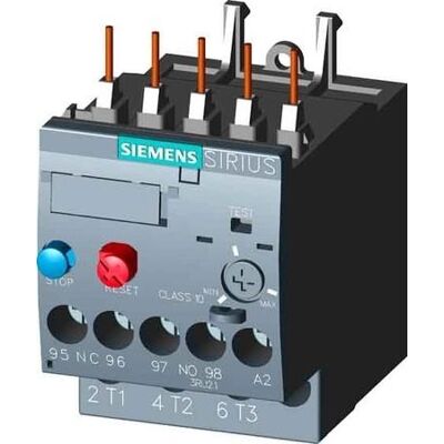Siemens Modelo 3RU2116-1EB0 Relé de Sobrecarga - Ajustable 2,8-4A - Protección de Motor Siemens Modelo 3RU2116-1EB0 Relé de Sobrecarga - Ajustable 2,8-4A - Protección de Motor